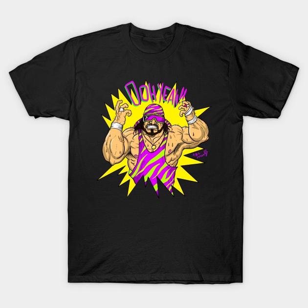 Macho man T-Shirt by Brownlazer